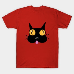 Silly Black Kitty Cat T-Shirt